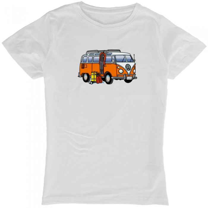 [해외]KRUSKIS Hippie Van Dive 반팔 티셔츠 10137184445 White