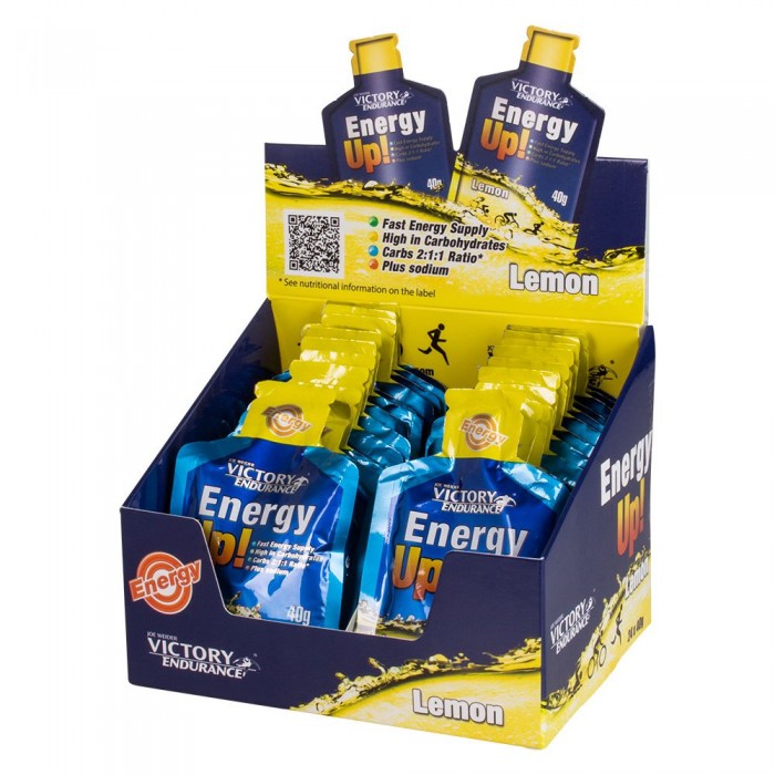 [해외]VICTORY ENDURANCE Energy Up 40g 24 단위 레몬 에너지 젤 상자 141334297 Lemon