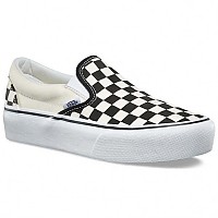 [해외]반스 UA Classic Platform 끈없는 운동화 14136743603 Black And White Checker / White