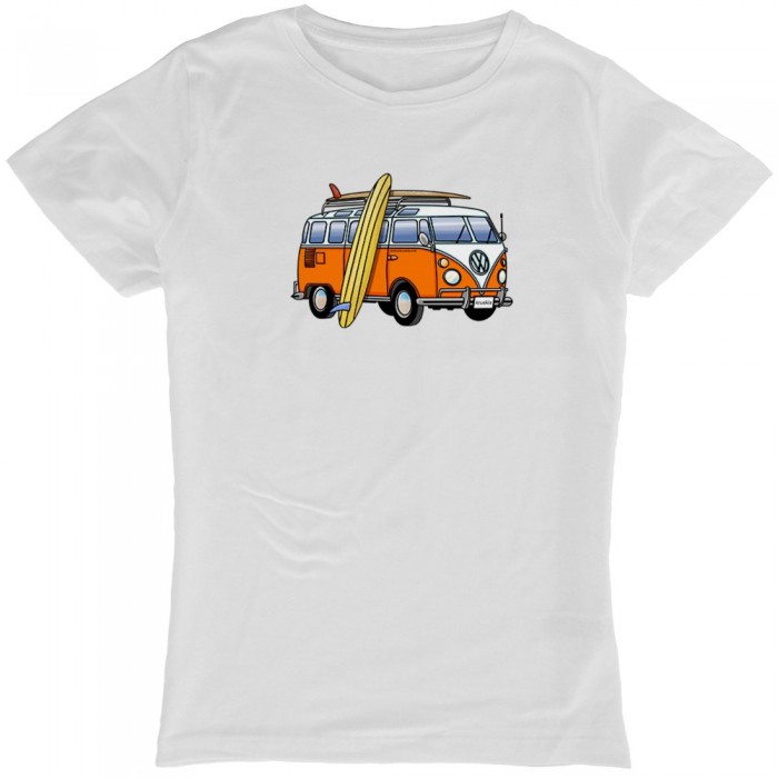 [해외]KRUSKIS 반팔 티셔츠 Hippie Van Surf 14137184420 White