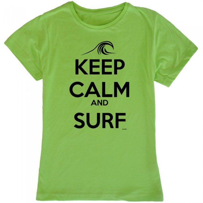[해외]KRUSKIS 반팔 티셔츠 Keep Calm And Surf 14135920240 Light Green