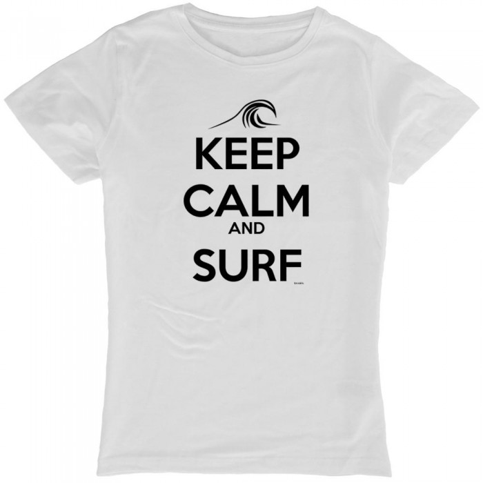 [해외]KRUSKIS Keep Calm And Surf 반팔 티셔츠 14136696587 White