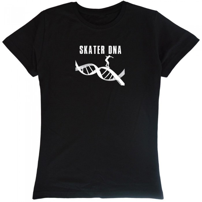 [해외]KRUSKIS Skateboard DNA 반팔 티셔츠 14136887505 Black