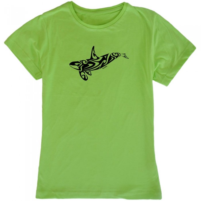 [해외]KRUSKIS Orca Tribal 반팔 티셔츠 14136025725 Light Green