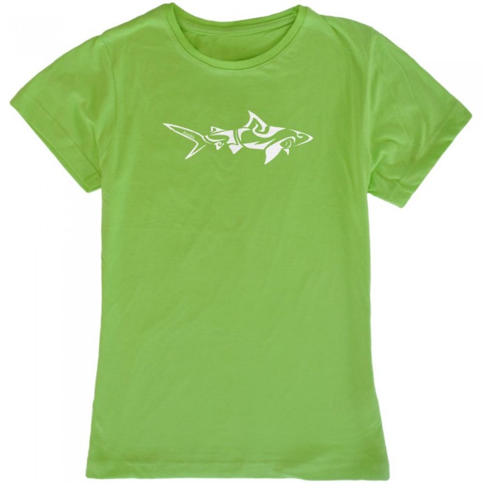 [해외]KRUSKIS Shark Tribal 반팔 티셔츠 14136696415 Light Green