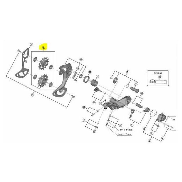 [해외]시마노 자키 휠 Pulley Guide/Tension XTR M9100 1137149828