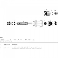 [해외]스램 MTH-746 XD Rear Kit 도끼 1137076011 Silver / Black