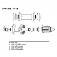 [해외]ZIPP 엔드 모자 전면 30/60 1136088641 Black