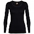 [해외]아이스브레이커 200 Oasis Scoop Merino 긴팔 베이스 레이어 4136879939 Black