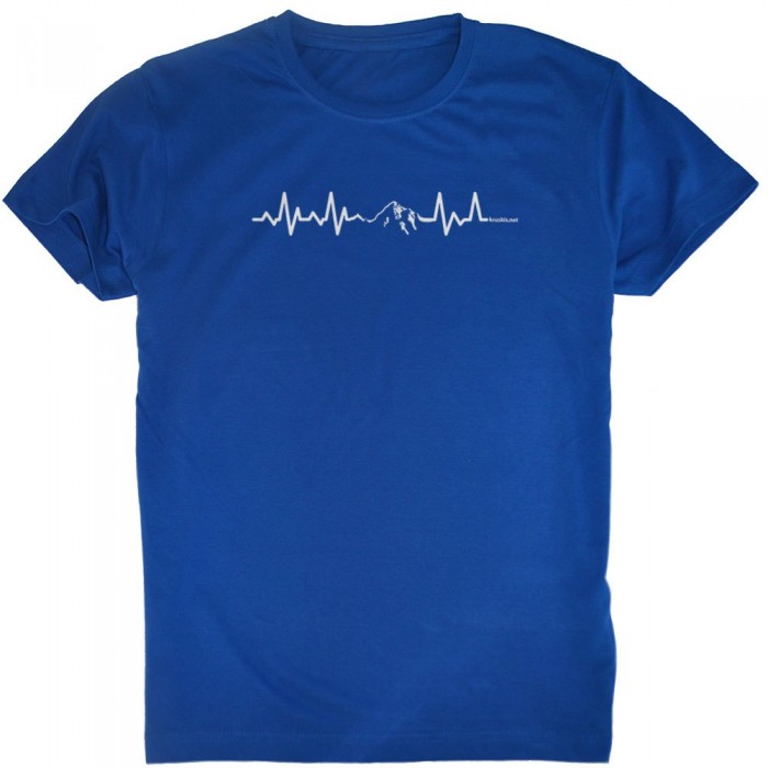 [해외]KRUSKIS Mountain Heartbeat 반팔 티셔츠 4137039694 Royal Blue