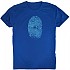 [해외]KRUSKIS Mountain Fingerprint 반팔 티셔츠 4137039729 Royal Blue