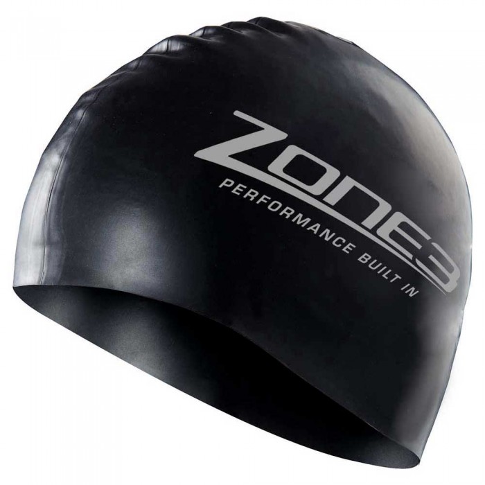 [해외]ZONE3 수영 모자 Silicone 6135981191 Black