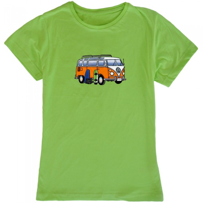 [해외]KRUSKIS 반팔 티셔츠 Hippie Van Wakeboard 14137288214 Light Green