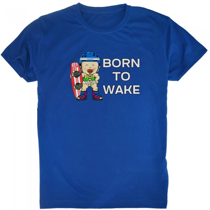 [해외]KRUSKIS 반팔 티셔츠 Born To Wake 14137288257 Royal Blue