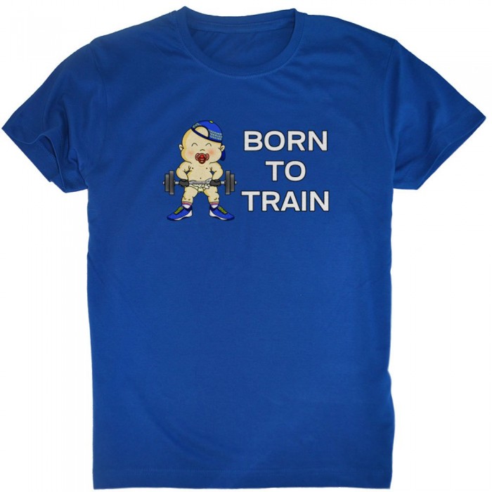 [해외]KRUSKIS Born To Train 반팔 티셔츠 7137288262 Royal Blue