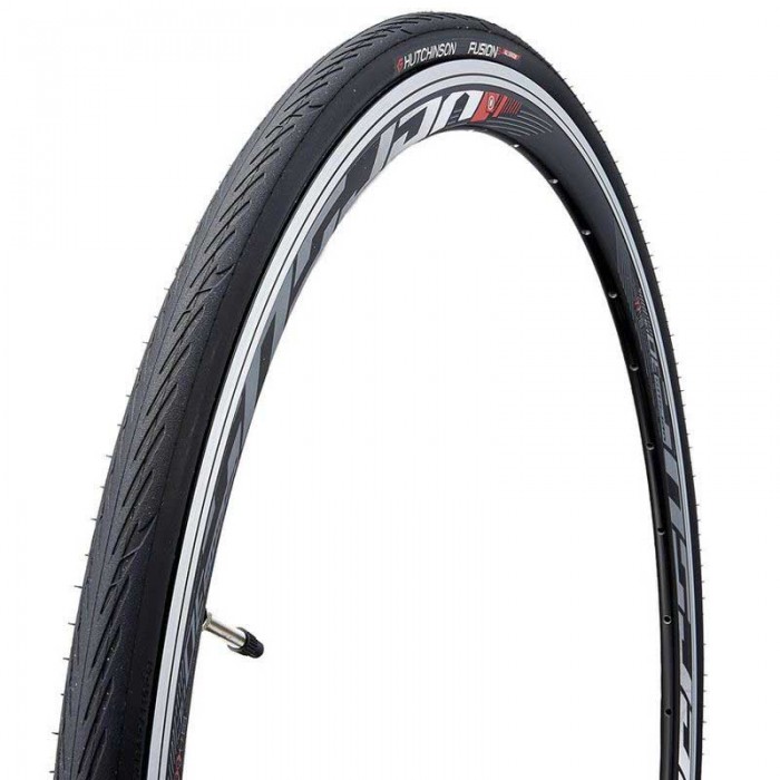 [해외]허친슨 Fusion 5 Storm All Season Storm HardSkin Tubeless 700C x 28 견고한 도로 자전거 타이어 1137297609 Black