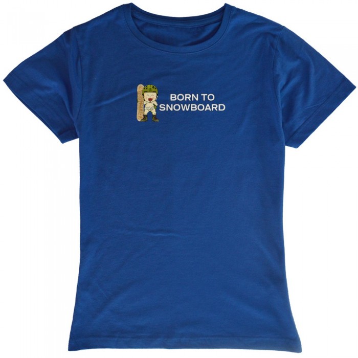 [해외]KRUSKIS 반팔 티셔츠 Born To Snowboard 5137288254 Royal Blue