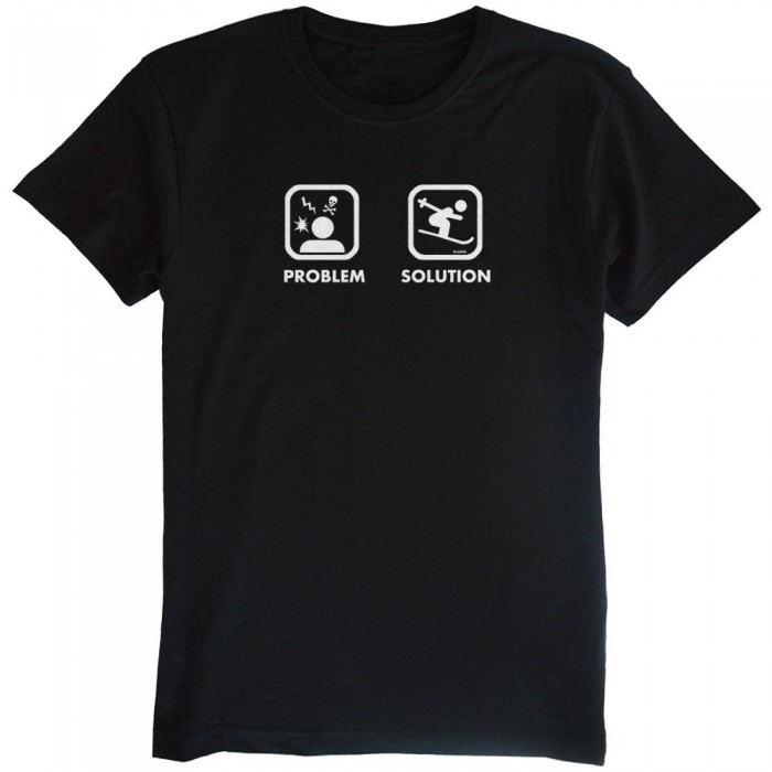 [해외]KRUSKIS 반팔 티셔츠 프로blem 솔루션 스키 5136634187 Black