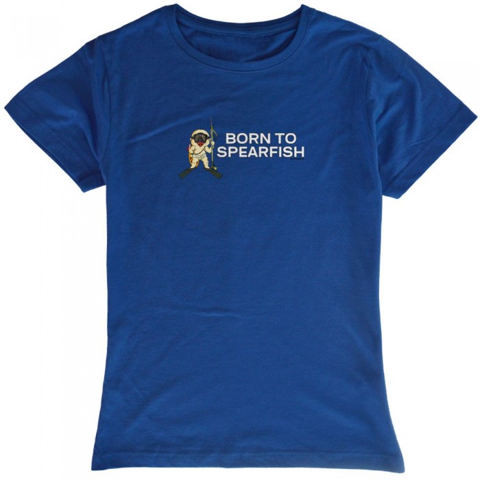 [해외]KRUSKIS Born To Spearfishing 반팔 티셔츠 10137313064 Royal Blue