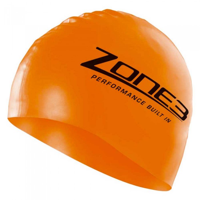 [해외]ZONE3 수영 모자 Silicone Hi Vis 6135981194 Orange