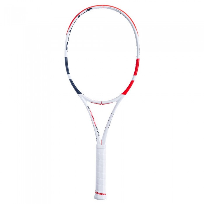 [해외]바볼랏 고정되지 않은 테니스 라켓 Pure Strike 16x19 12137293496 White / Red / Black