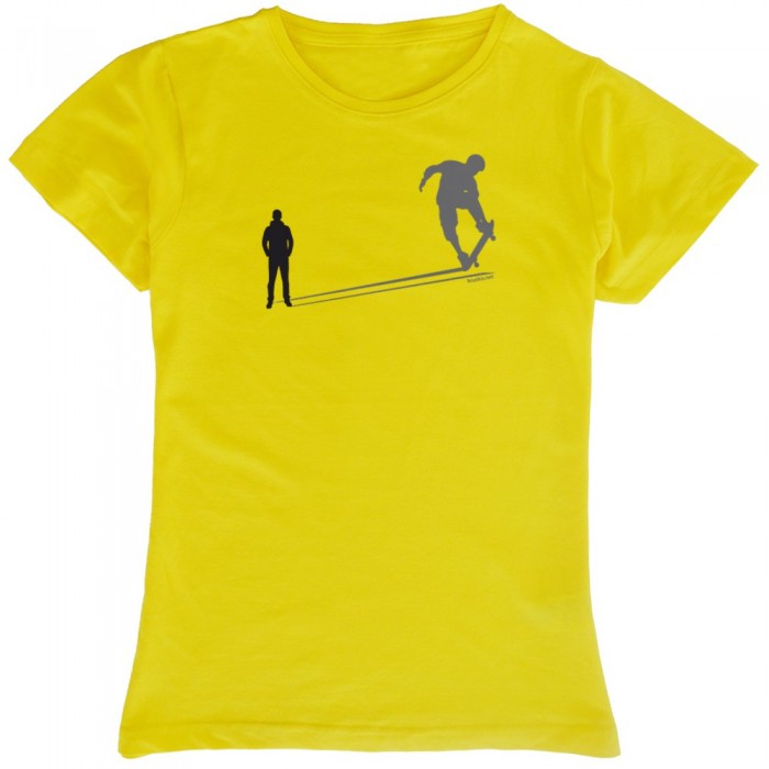 [해외]KRUSKIS Skate Shadow 반팔 티셔츠 14137332925 Yellow