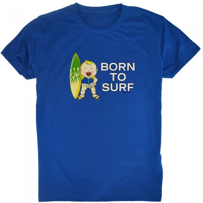 [해외]KRUSKIS Born To Surf 숏 슬리브 T-shirt 반팔 티셔츠 14137313092 Royal Blue