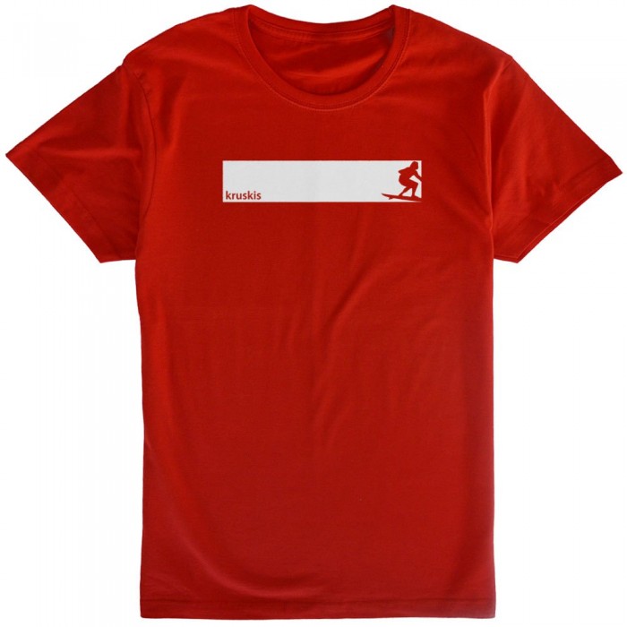 [해외]KRUSKIS Surf 프레임 숏 슬리브 T-shirt 반팔 티셔츠 14137332728 Red