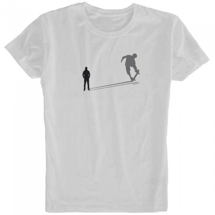 [해외]KRUSKIS Skate Shadow 숏 슬리브 T-shirt 반팔 티셔츠 14137332922 White