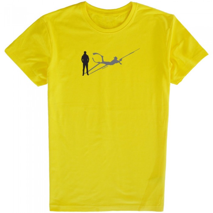 [해외]KRUSKIS Spearfishing Shadow 반팔 티셔츠 10137332833 Yellow