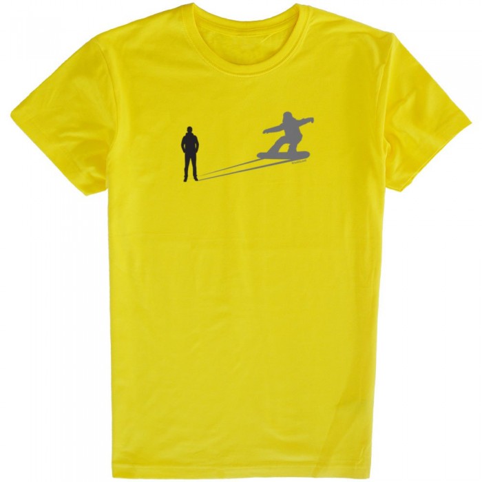 [해외]KRUSKIS 반팔 티셔츠 Snowboarding Shadow 5137332843 Yellow