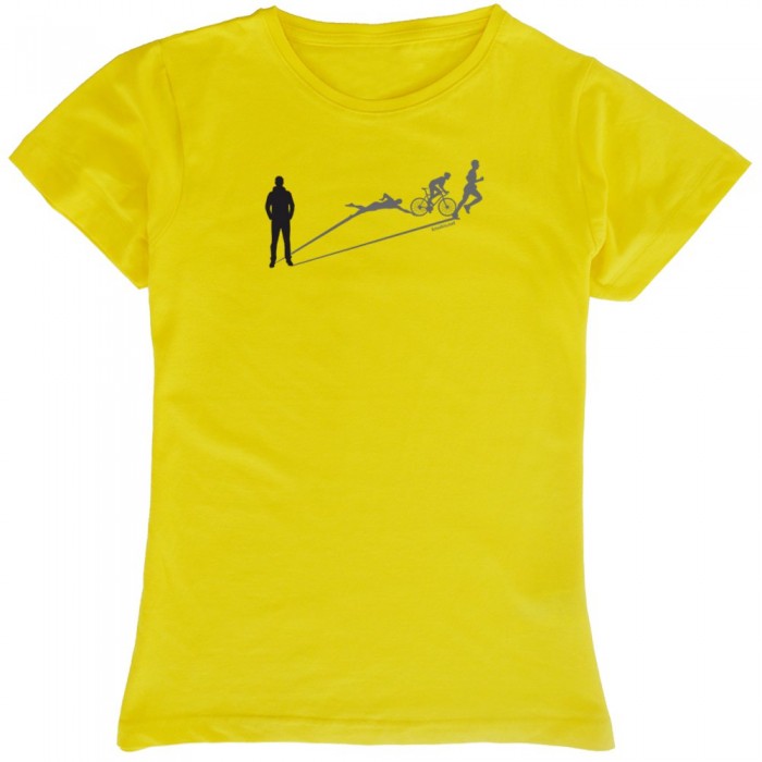 [해외]KRUSKIS Triathlon Shadow 반팔 티셔츠 6137332885 Yellow