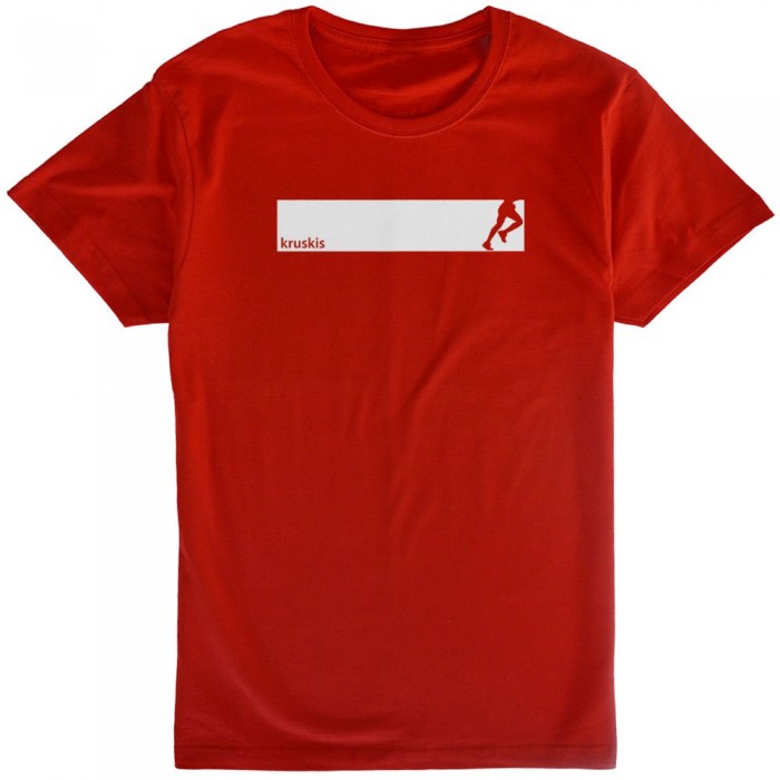 [해외]KRUSKIS Run 프레임 반팔 티셔츠 6137332708 Red