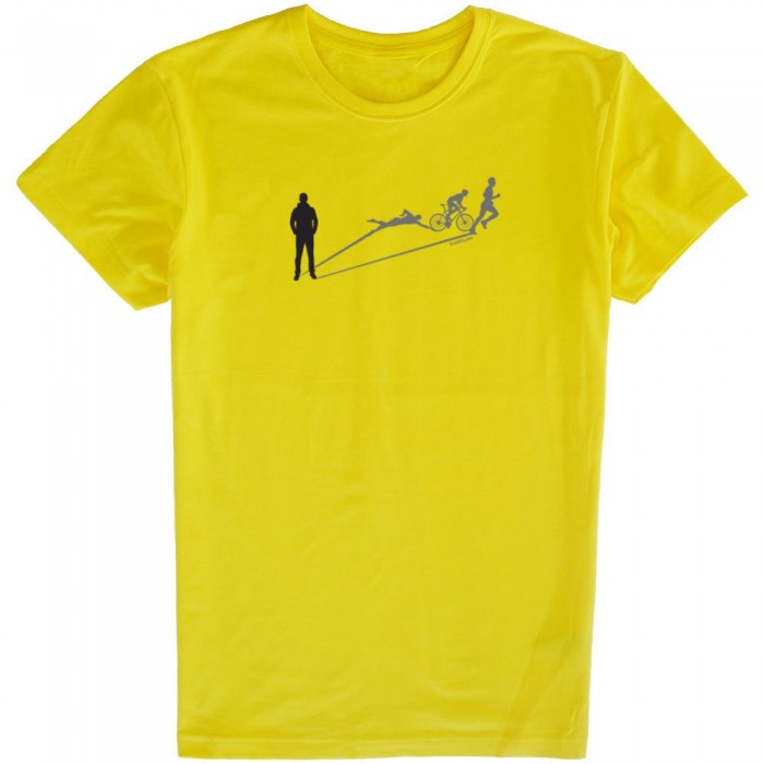 [해외]KRUSKIS Triathlon Shadow 반팔 티셔츠 6137332883 Yellow