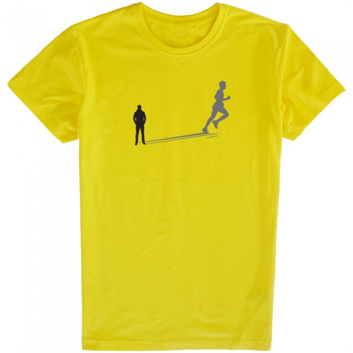 [해외]KRUSKIS Run Shadow 반팔 티셔츠 6137332908 Yellow