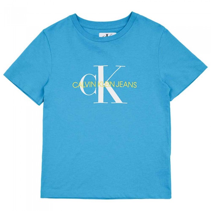 [해외]캘빈클라인 JEANS 반소매 티셔츠 Monogram Oco 15137107056 Vivid Blue