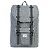 [해외]허쉘 Little America 17L 배낭 136715091 Raven Crosshatch / Black Rubber