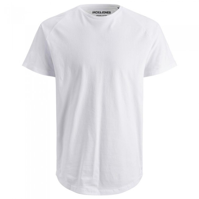 [해외]잭앤존스 Curved O-넥 Regular Fit 반팔 티셔츠 137377999 White