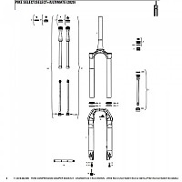 [해외]락샥 리릭 RC의 경우 Charger RC2 Crown Fork Compression Damper Knob Kit 2/궁극 RC2/파이크 RC2 궁극적인 압축기 1137383751 Black