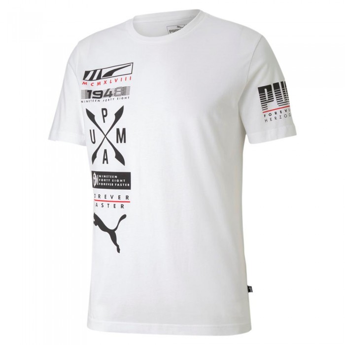 [해외]푸마 Advanced Graphic 반팔 티셔츠 137360345 Puma White