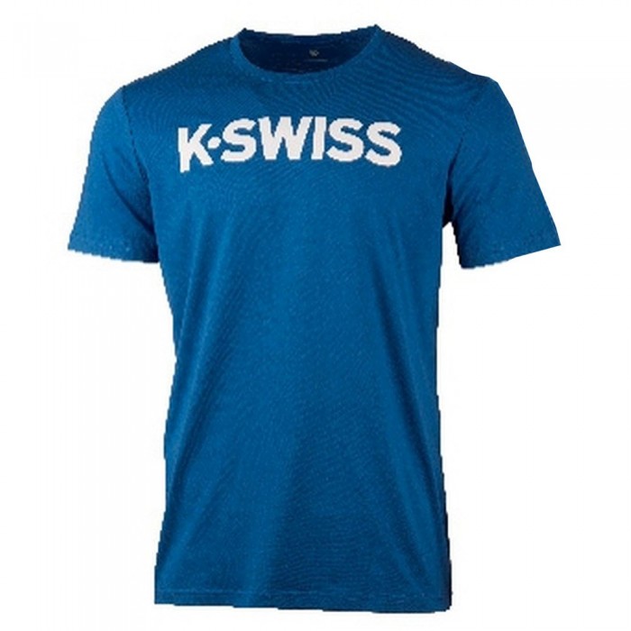 [해외]케이스위스 반소매 티셔츠 로고 12137019328 Burnner Blue / White