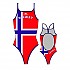 [해외]터보 Norway 수영복 6676222 Red / Royal