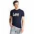 [해외]LEE Wobbly Logo 반팔 티셔츠 137341584 Navy Drop