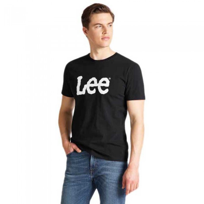 [해외]LEE Wobbly 로고 반팔 티셔츠 137341585 Black
