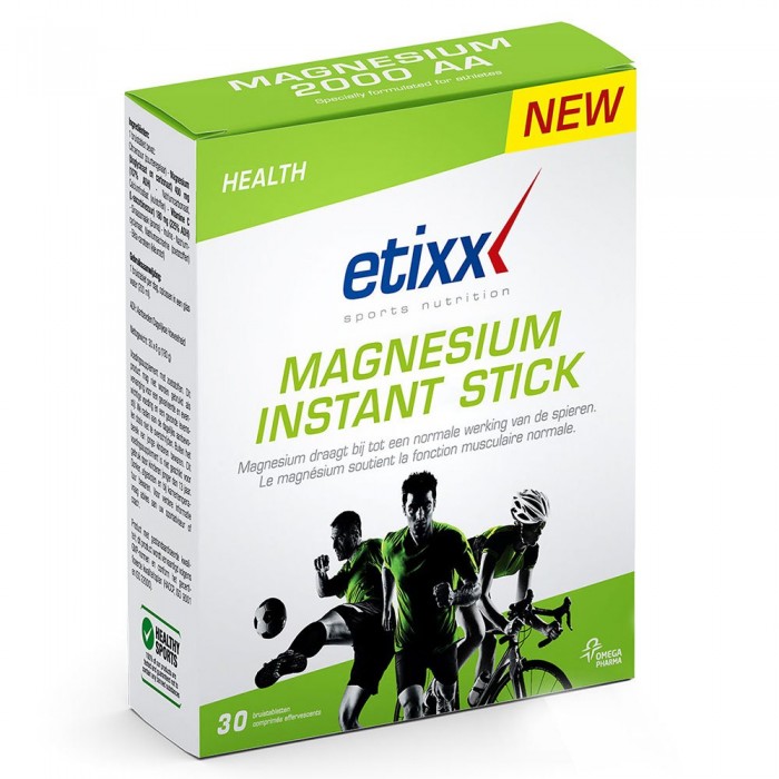 [해외]ETIXX 마그네슘 인스턴트 30 단위 중립적 맛 정제 상자 7137341092