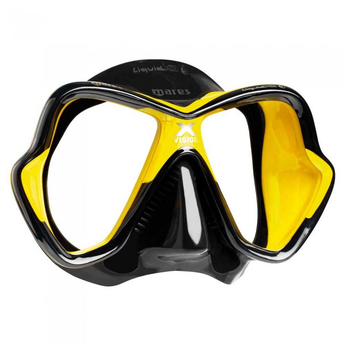 [해외]마레스 New X Vision Ultra Liquiskin 다이빙 마스크 10135947554 Black / Yellow