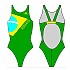 [해외]터보 Brazilian Flag Pro Resist 수영복 6676076 Green/Yellow