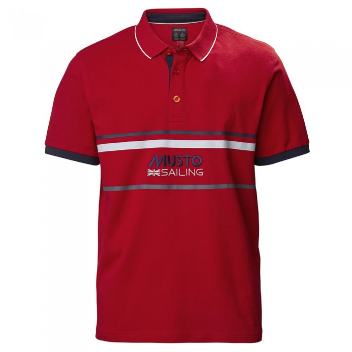 [해외]무스토 Amalfi Short Sleeve Polo Shirt 8137381615 Red