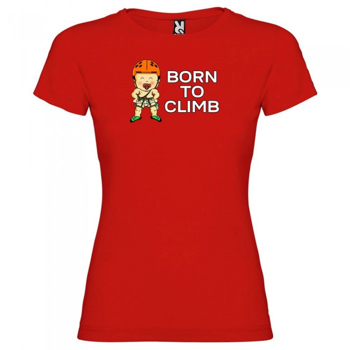[해외]KRUSKIS Born To Climb 반팔 티셔츠 4137538490 Red