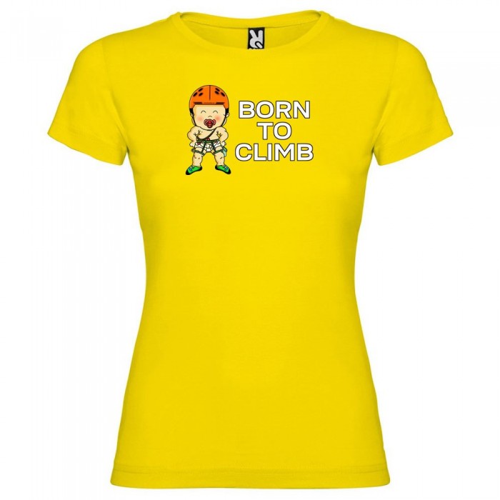 [해외]KRUSKIS Born To Climb 반팔 티셔츠 4137538492 Yellow